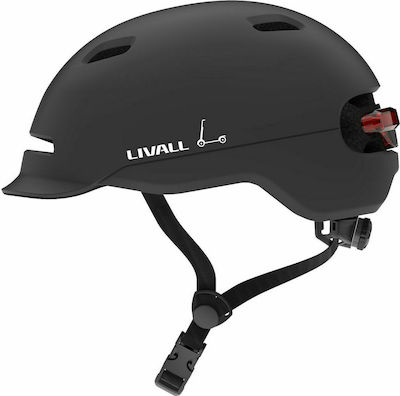 Livall C20 Fahrradhelm Stadt mit LED-Licht Schwarz