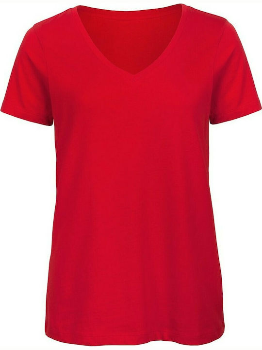 B&C Inspire Women's Short Sleeve Promotional T-Shirt Red TW045-004