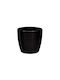 Plastona Roto Brillante 50 με Ρόδες Pot Black 50x50cm 10.06.0232