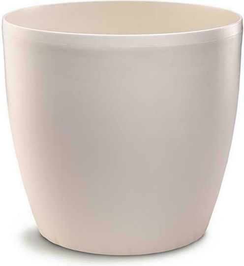 Atmosphera Roto Vază Pentru Plante Din Plastic Alb 16x16x14.5cm
