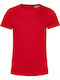 B&C E150 Women's Short Sleeve Promotional T-Shirt Red