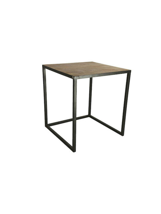 Square Solid Wood Side Table Καφέ L51xW51xH57cm 013.782169