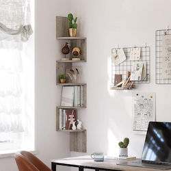 Corner Shelf 20x20x127.5cm Grey
