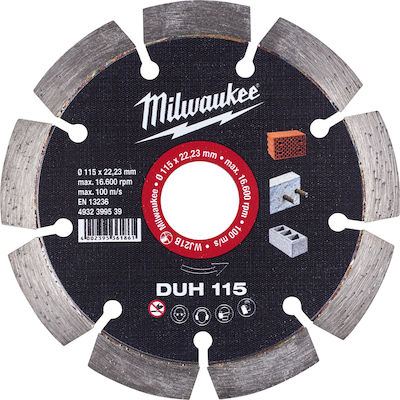 Milwaukee Διαμαντόδισκος DUH Disc de tăiere Metal 115mm 1buc