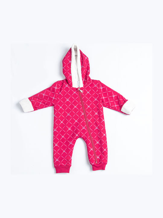 Dreams by Joyce Crowns Baby-Strampler Kinderwagenanzug Fuchsie