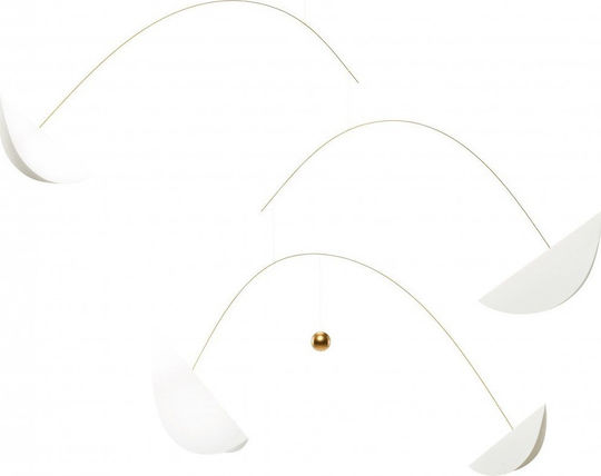 Flensted Mobiles Kinder Dekoratives Zimmermobil Weiß Life & Thread 70x125cm