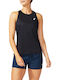 ASICS Core Damen Sportlich Bluse Ärmellos Schwarz