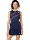 ASICS Court Graphic Femeie Sport Bluză Fără mâneci Albastru marin