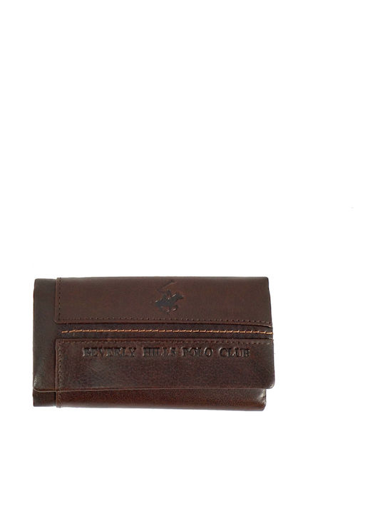 Beverly Hills Polo Club Ключодържател Кожен Кафе