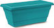 Plastona Festone Blumenkasten 40x16cm in Türkis Farbe 10.04.0340Τ