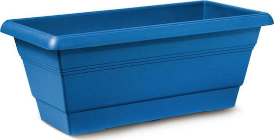 Atmosphera Festone Plastic Blue Planter Box 40x20x16cm 10.04.0340AB