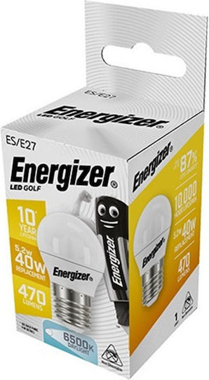 Energizer Λάμπα LED 5.2W για Ντουί E27 Ψυχρό Λευκό 480lm