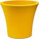 Plastona City Blumentopf Selbstbewässerung 40x38cm in Gelb Farbe 021.1101yel