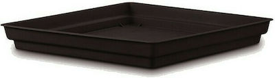 Plastona 10.01.0058 Square Plate Pot Black 36x36cm