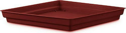 Plastona 10.01.0059 Square Plate Pot Red 36x36cm