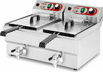 Lappas Electric Fryer Double 12kW Capacity 2x13lt 62x48x35cm