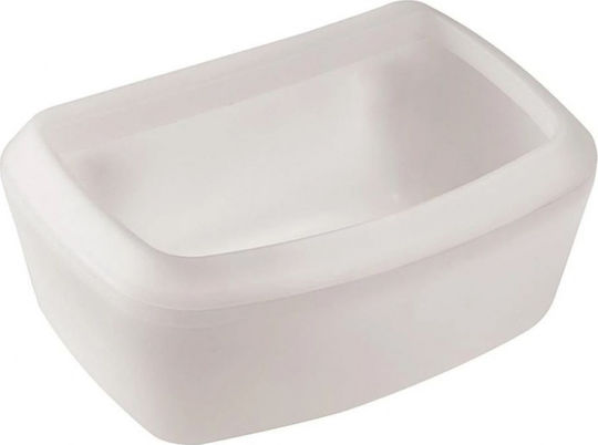 Ferplast Clip Plastic Bowl Food & Water for Dog & Cat 550ml in White Color