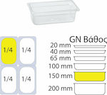 Gastronorm-Behälter Polycarbonat (PC) GN1/4 mit Tiefe 150mm