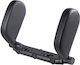 Auto Gs Car Pillow Side PVC Headrest / Neck Support Cushions 36x24x13cm Black in Green Color 11135