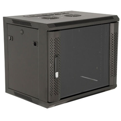 Safewell Wall Mounted Rack Cabinet 12U 60x50x63.5cm Black SMJ6512