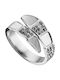 SOFI Damen Ring mit Steinen aus Stahl Vergoldet
