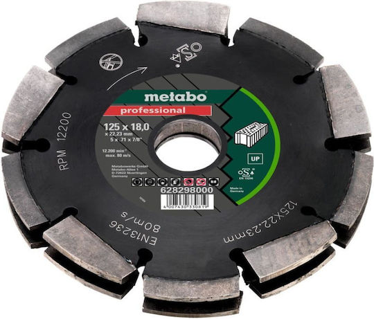 Metabo Διαμαντόδισκοι Για Αρμοκόφτες Professional Up 125mm