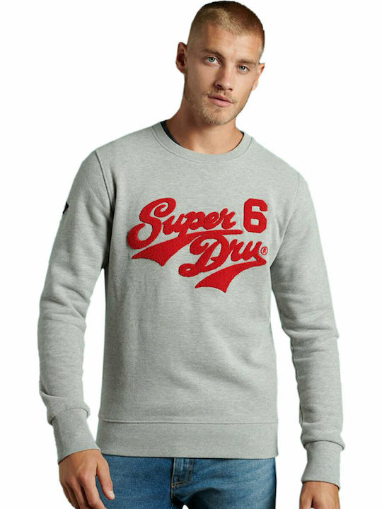 Superdry College Chenille Men's Sweatshirt Gray