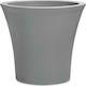 Plastona City 40 με Ρόδες Flower Pot with wheels 40x38cm Urban Grey 10.11.0169