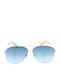 Hawkers Cole Sunglasses with Rose Gold Metal Frame and Blue Gradient Lenses