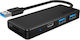 Icy Box USB Hub 3 Ports USB 2.0 with USB-A Connection