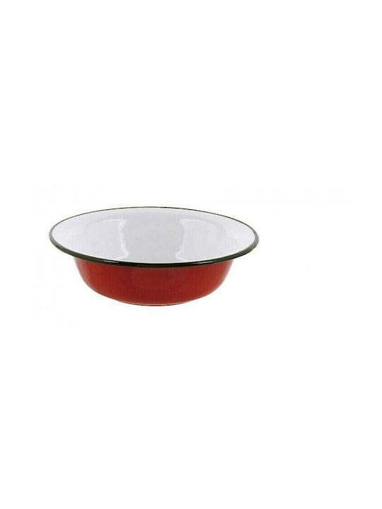 Venus Plate Desert Emaye Red with Diameter 20cm