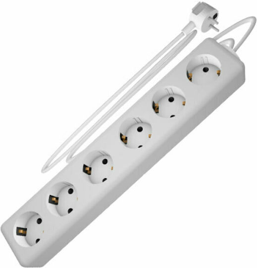 Elvhx 3336.1,5 Steckdosenleiste 6 Positionen mit Kabel 1.5m
