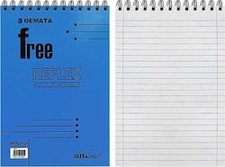 Justnote Reflex Μπλοκ Σημειώσεων Σπιράλ Ριγέ B5 3 Θεμάτων