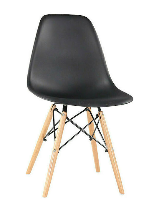 Art Kitchen Polypropylene Chair Black 46.5x53.5x80cm 630-00-002