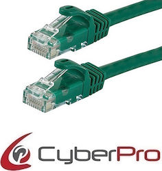CyberPro U/UTP Cat.6 Cable 1m Πράσινο