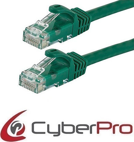CyberPro U/UTP Cat.6 (Gigabit) Network Cable Ethernet 5m Green