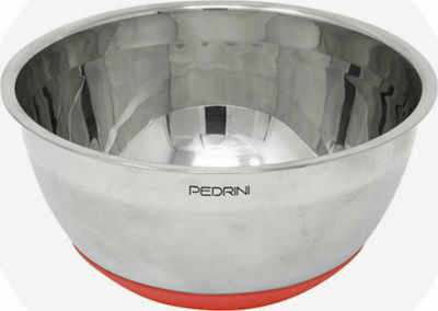 Pedrini Stainless Steel Mixing Bowl Capacity 2.5lt with Diameter 18cm and Height 11cm.