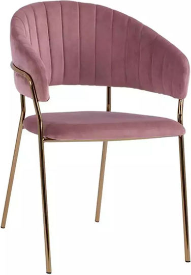 Theodore Dining Room Velvet Armchair Rotten Apple 55x50x82cm