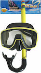 Summertiempo Kids' Diving Mask Set with Respirator 622012 Σετ Εφηβικό Κίτρινο Yellow