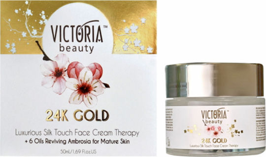Victoria Beauty 24K Gold Κρέμα Προσώπου για Ενυδάτωση & Αντιγήρανση 50ml