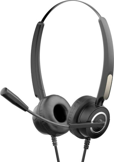 HP On Ear Multimedia Headphones with Microphone and Connection USB-A In Blue Colour