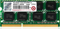 Transcend 4GB DDR3 RAM mit Geschwindigkeit 1333 für Laptop