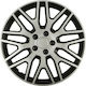 Auto Gs Car Hubcap Set Dakar 108309 13" 4pcs Silver