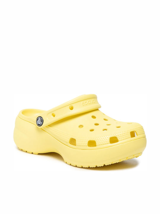 Crocs Classic Platform Clog Women's Anatomic Clogs Yellow