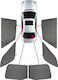 CarShades Car Side Shades for Seat Arona Five Door (5D) 6pcs PVC.