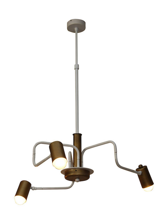 Home Lighting HL-3522-3 Hannah Pendant Light Three-Light for Socket E27 Brown