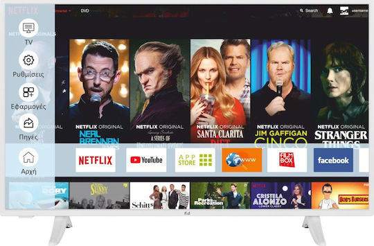 F&U Смарт Телевизор 43" Full HD Edge LED FLS43287 (2021)