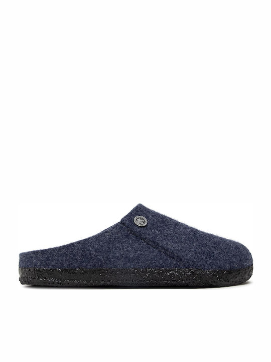 Zermatt Anatomical Woolen Women's Slippers Blue Narrow Fit
