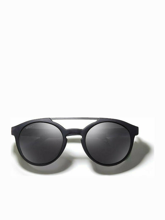 Moken Hawkins Ochelari de soare cu Negru Rame din plastic Cadru MKN E30 SMK-KI-SIL