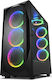 Sharkoon REV300 Gaming Full Tower Computer Case with Window Panel and RGB Lighting Black